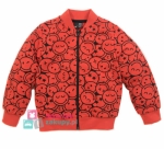 Czerwona bluza dla chłopca na zamek GT Emotki