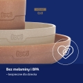 Zestaw naczyń dla dziecka Lovi 20% z mączki drzewnej z recyklingu 21/532 bei.jpg