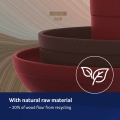 Zestaw naczyń dla dziecka Lovi 20% z mączki drzewnej z recyklingu 21/532 red.jpg