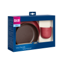 Zestaw naczyń dla dziecka Lovi 20% z mączki drzewnej z recyklingu 21/532 red.png