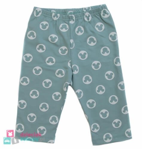 Legginsy 3/4 dla dziewczynki ATUT Minnie zielone.jpg
