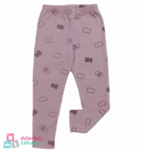 Różowe legginsy dla dziewczynki w misie ATUT Miś