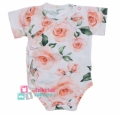 Body dla niemowlaka dziewczynki w kwiaty na krótki rękaw Mrofi Maddie.jpg