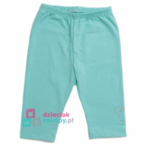 Legginsy 3/4 dla dziewczynki ATUT Minnie turkusowe