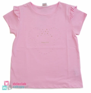 Bluzka dla dziewczynki na krótki rękaw ATUT Happy Girl