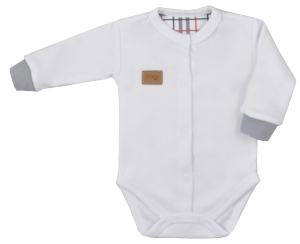 Body dla niemowlaka chłopca na długi rękaw Koala Baby Jack białe