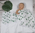 Kocyk dwustronny dla niemowlaka 110x90 Koala Baby Monstera.jpg