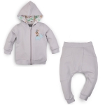 Dres dla chłopca niemowlaka bluza z kapturem na zamek i spodnie Nini Nosorożec