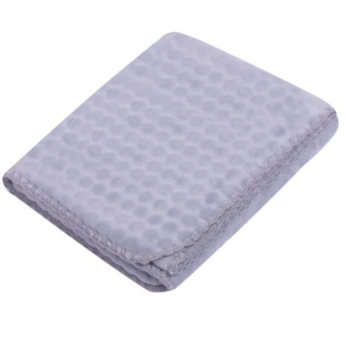 Kocyk dla niemowlaka szary tłoczony koła.jpg