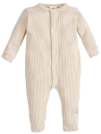Pajacyk dla niemowlaka  bez stóp prążek gruby  Makoma Harmony beżowy