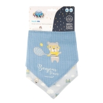 Śliniaki muślinowe Canpol Babies super miękkie Bonjour Paris 26/900 blu