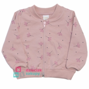 Rozpinana bluza dla niemowlaka dziewczynki Atut Kwiatki