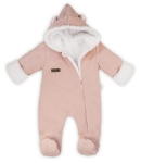 Ciepły pajacyk dla noworodka Bamarnicol różowy