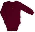 Komplet dla niemowlaka chłopca body i spodnie Bamarnicol bordowy .jpg