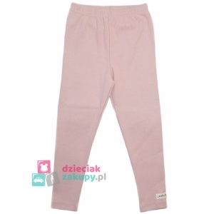Legginsy dziewczęce prążkowane Atut  różowe