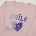 Bluzka dla dziewczynki z napisem Smile Carmen różowa.jpg