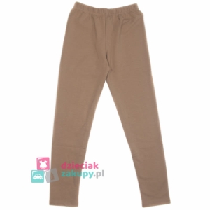 Legginsy ocieplane dla dziewczynki beżowe Atut
