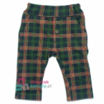 Spodnie dresowe dla niemowlaka chłopca w kratę Mrofi James