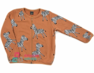 Bluza dziecięca rozpinana bez kaptura w zebry Atut