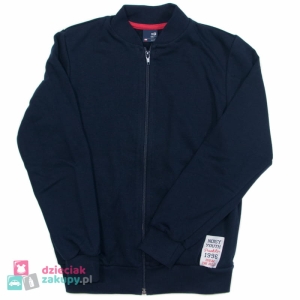 Granatowa bluza dla chłopca rozpinana Szkolna GT