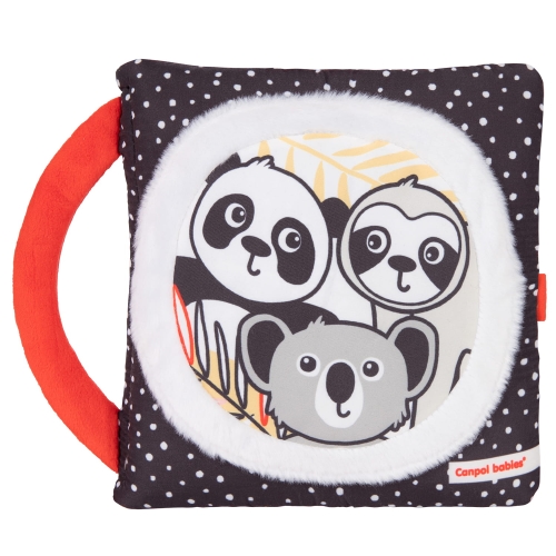 Sensoryczna aktywizująca książeczka dla niemowląt Panda Canpol Babies 68/088.jpg