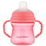 Kubek treningowy z niekapiącym silikonowym ustnikiem  150 ml Canpol 56/614 pin