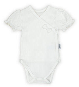 Body dziewczęce prążek z kokardką Bamarnicol