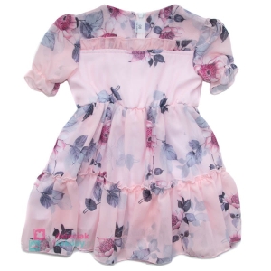 Elegancka sukienka dla dziewczynki w kwiaty Tinex-NK