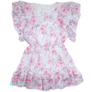 Elegancka sukienka dla dziewczynki w kwiaty Mona