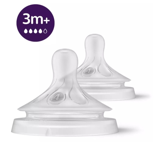 Smoczki do butelki Avent Natural Response 3M Flow 4- przepływowe .jpg