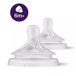Smoczki do butelki Avent Natural Response Thick Feed Teats 6M do gęstych pokarmów