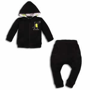 Zestaw ubranek dla noworodka chłopca bluza z kapturem i spodnie Nini Krokodyl