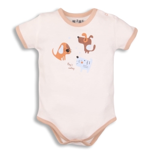 Body dla chłopca niemowlaka na krótki rękaw Nini Pieski