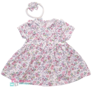 Kwiecista sukienka dla dziewczynki z opaską Atut