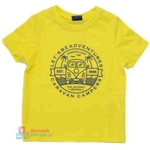 Żółta bluzka dla chłopca z camperem GT