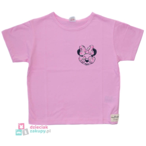 Bluzka dla dziewczynki na krótki rękaw z myszką Minnie Atut .jpg