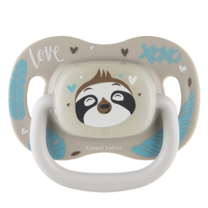 Smoczek silikonowy symetryczny 0-6 m Canpol babies 34/920 leni