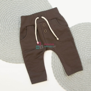 Mrofi spodnie chłopięce Czarek brązowe