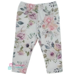 Legginsy w kwiaty dla dziewczynki niemowlaka Atut