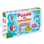Duże puzzle dla 3 latka podwodne zwierzątka