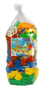 Klocki konstrukcyjne maxi 140 szt. "bączek"