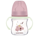 Butelka antykolkowa dla noworodka Canpol Babies ze świecącymi uchwytami Sleepy Koala 120 ml 35/236 pin