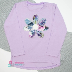 Bluzka dla dziewczynki Kwiat Aipi fioletowa