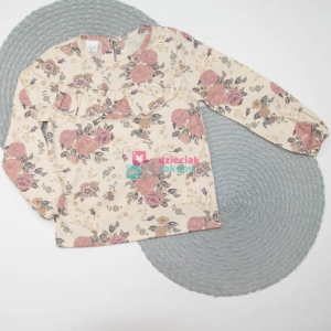 Bluzka dla dziewczynki w kwiatki z falbanką Atut