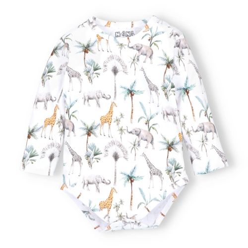 Body dla niemowlaka chłopca na długi rękaw Nini Safari.jpg