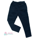 Eleganckie spodnie slim dla chłopca granatowe GT polski producent
