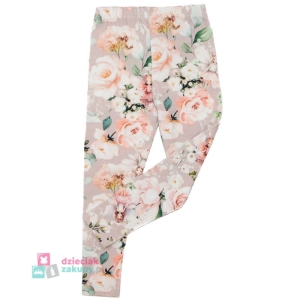 Legginsy w kwiaty dla dziewczynki Wróżka Atut
