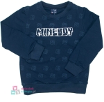 Granatowa bluza z napisem dla chłopca GT