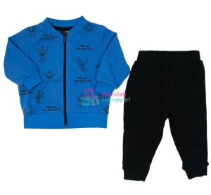 Komplet ubranek dla chłopca bluza na zamek i spodnie Psi Patrol GT niebieski