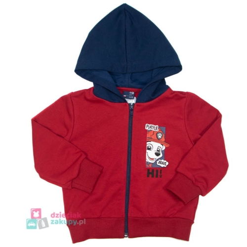 Bluza z kapturem dla chłopca Psi Patrol GT bordowa.jpg